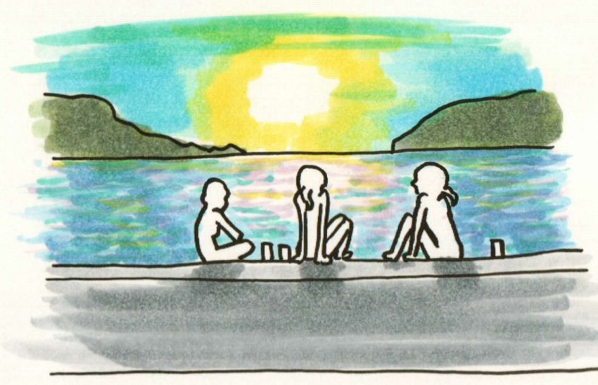 【諸鈍】雨上がりのデイゴ並木と諸鈍長浜の夕暮れシアター【奄美大島・加計呂麻島 女もつらいわ 04】